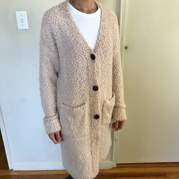 Bottom-Down Double Pocket Long Cardigan - Picture 3 of 6